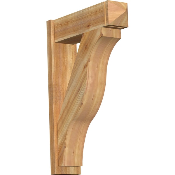 Ekena Millwork Funston Arts & Crafts Rough Sawn Outlooker, Western Red Cedar, 8"W x 28"D x 40"H OUT08X28X40FST03RWR - main